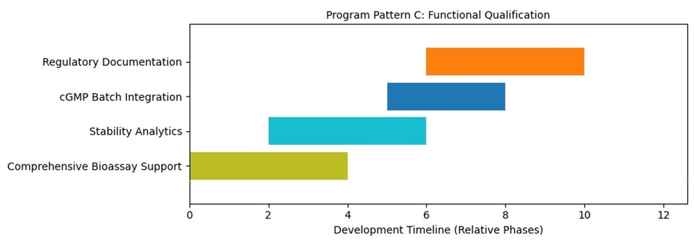 cGMP manufacturing and quality control program pattern C: functional qualification with regulatory confidence