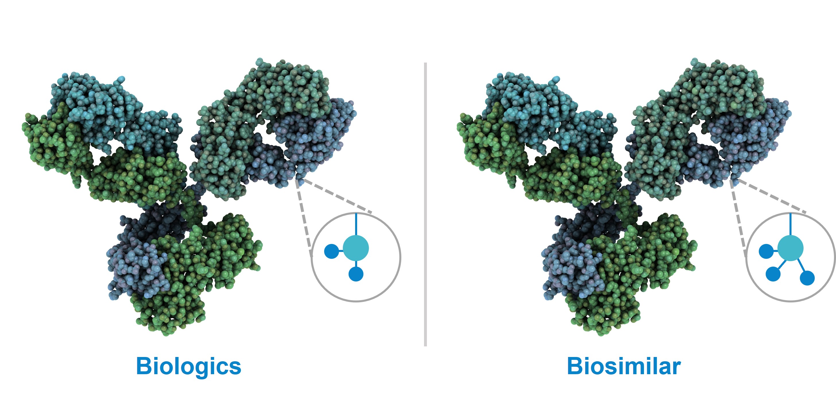 Biosimilar analytical similarity assessment with orthogonal methods and reference product comparison