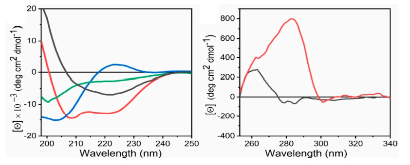 Figure 2. Representative of far-UV CD spectra and near-UV CD spectra